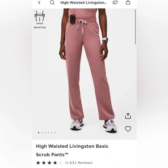 FIGS Livingston High Waisted Scrub Pants - Picture 2 of 9